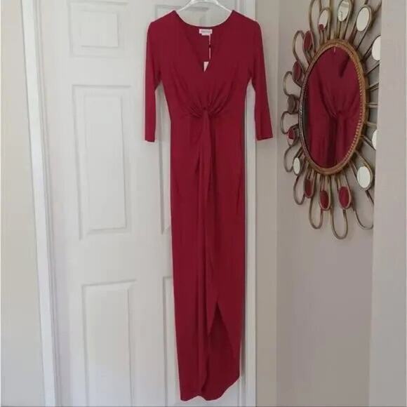 NWT Lovers + Friends Sundance Maxi Dress Raspberry Size S Revolve Wedding Guest - Picture 4 of 12